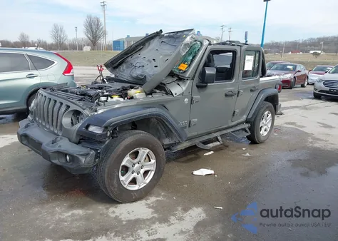 2019 Jeep Wrangler Unlimited Sport 4X4 z USA, uszkodzony, nr VIN 1C4HJXDG0KW615891